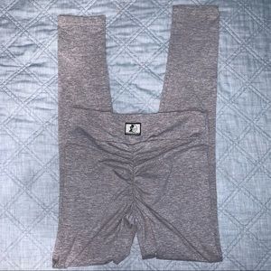 Celestial Bodiez High Waist Moonstone Grey Scrunch Butt Leggings